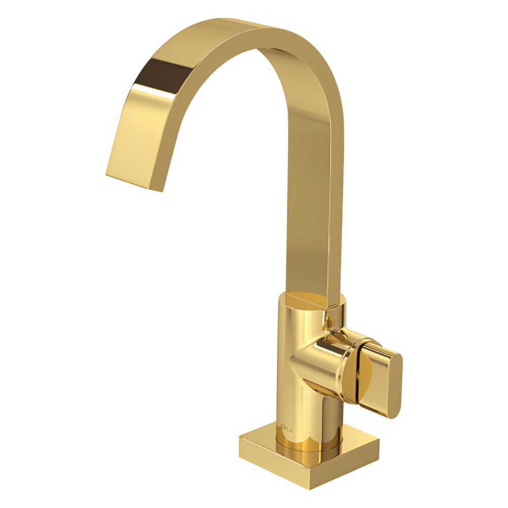 Torneira de Mesa para Lavatório Bica Alta Polo Gold Deca