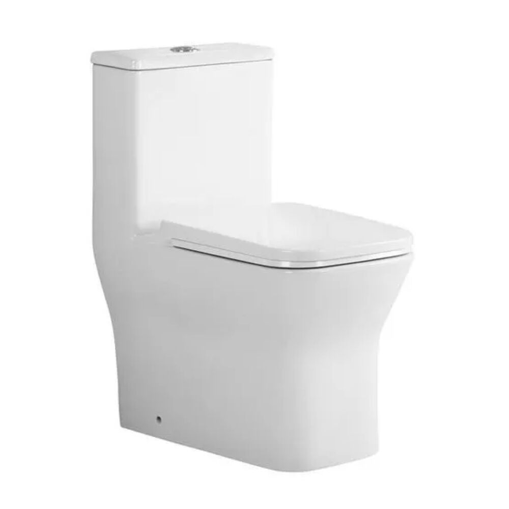 Kit Vaso Sanitário Monobloco 3/6L com Assento Sanitário e Itens de Instalação Londres Branco Addra