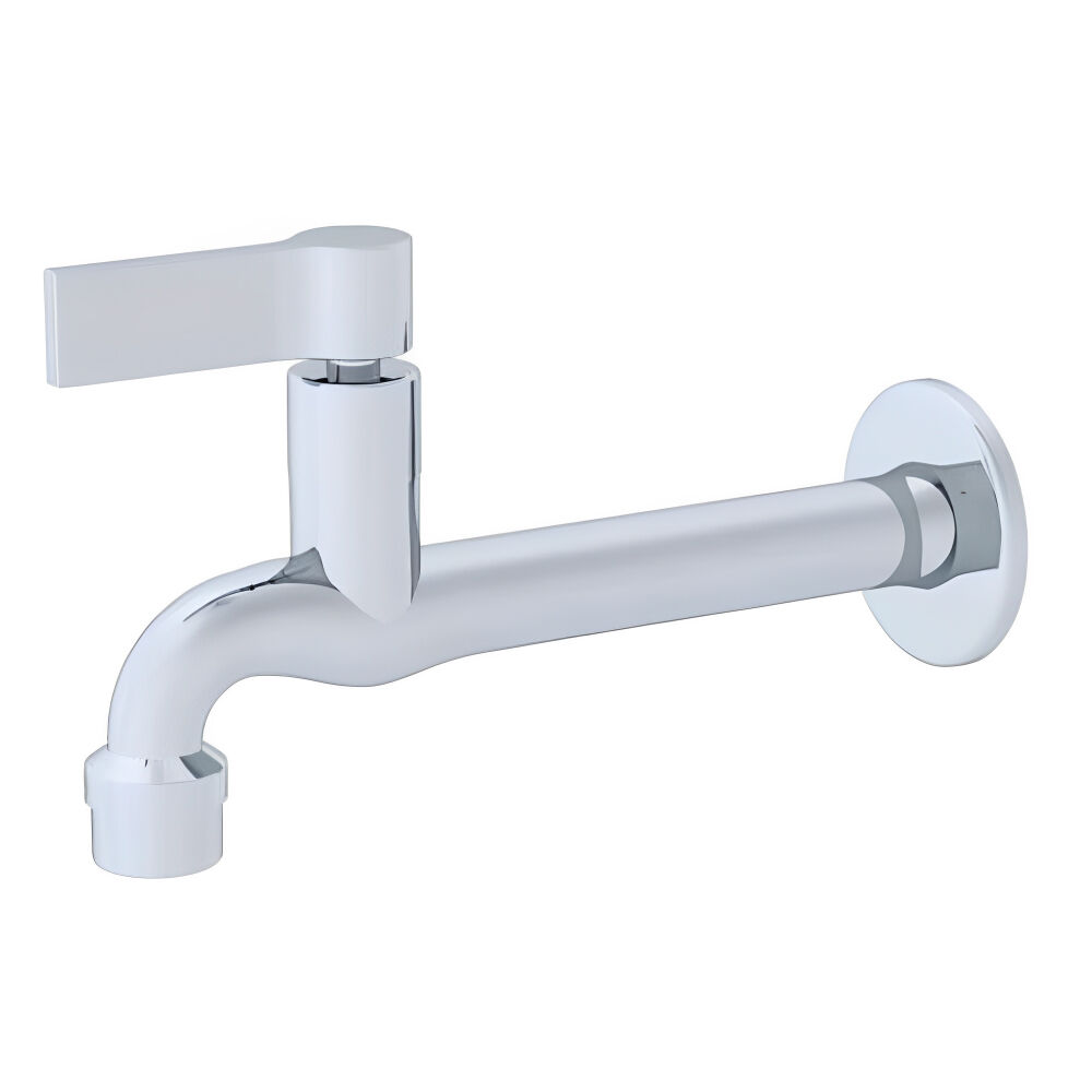 Torneira de Parede para Lavanderia com Arejador C34 Cromada Metalplas
