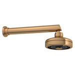 Ducha com Tubo Reto de Parede Acqua Plus Gold Matte Deca