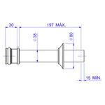 Tubo de Ligação para Bacia Red Gold Deca