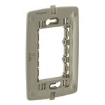 Placa com Suporte 1 Módulo Vertical Zeffia 4x2 Branca Legrand