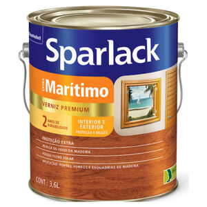 Verniz Brilhante Extra Marítimo Natural 3,6L Sparlack Verniz Brilhante Extra Marítimo Natural 3,6L Sparlack