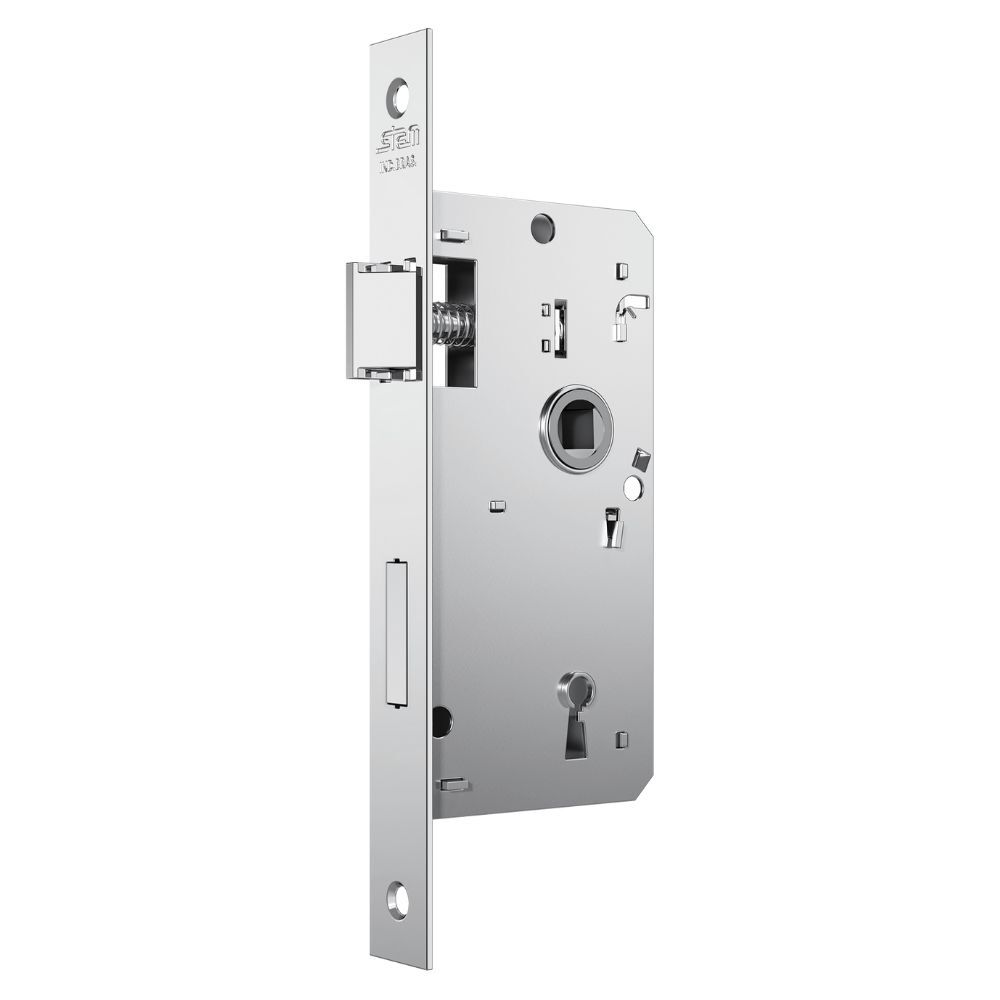Fechadura Stam 813/21 Interna Acabamento Cromado - Roseta Quadrada 1 de Aço Inox