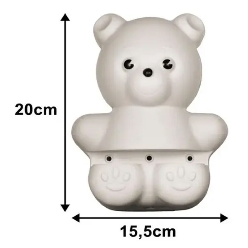 Suporte para Prateleiras Urso Branco Prat-K