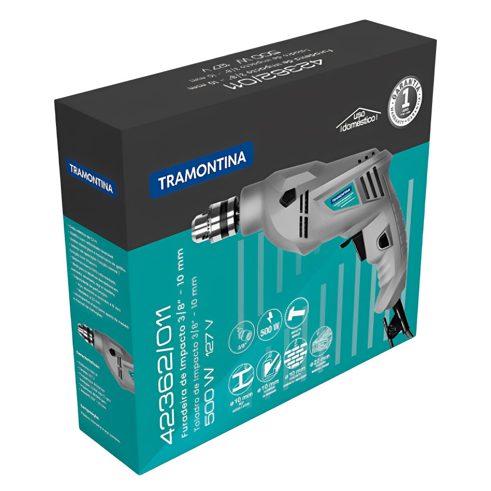 Furadeira de Impacto 3/8" 500W Tramontina