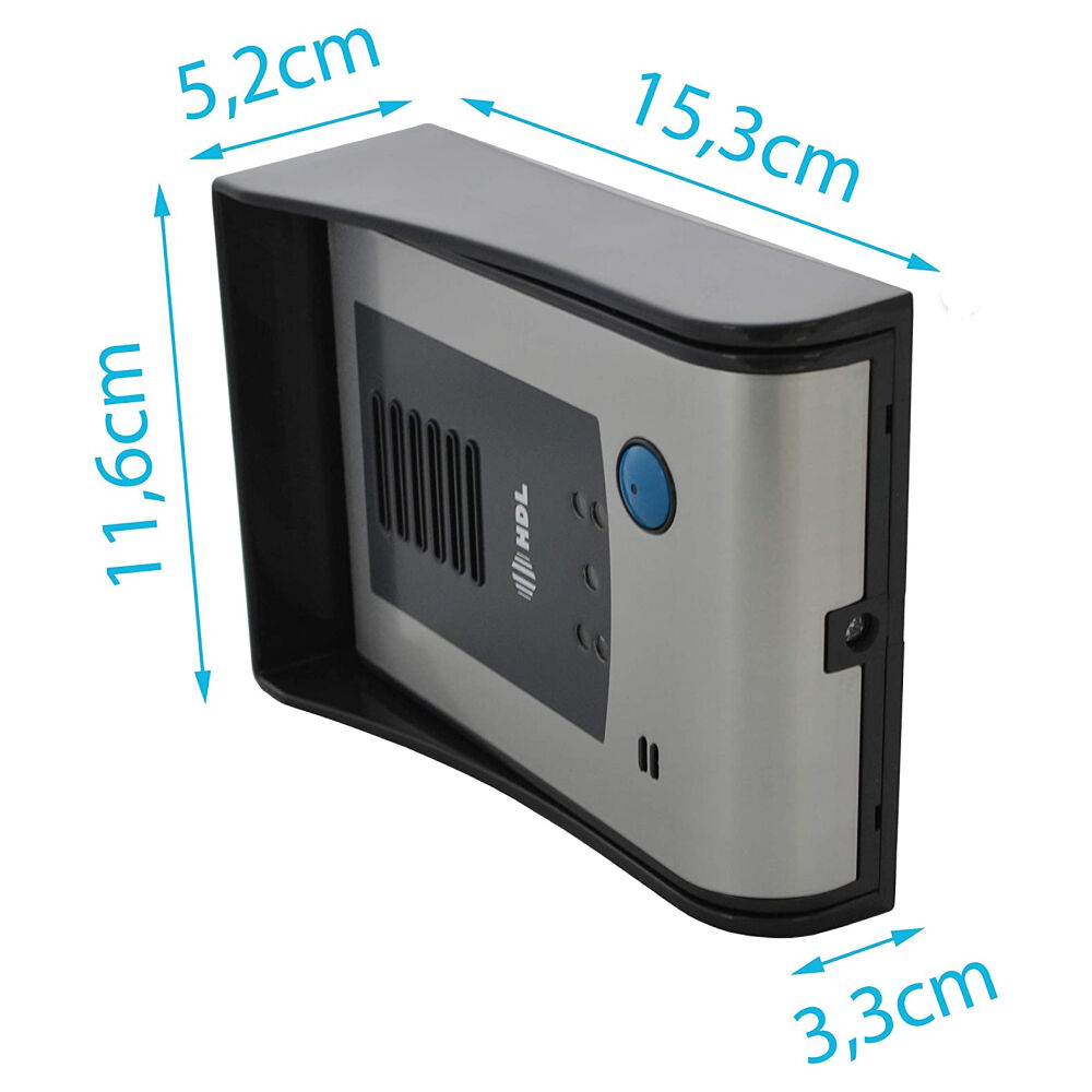Vídeo Porteiro Eletrônico Sense Seven S Preto HDL