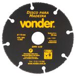 Disco de Corte para Madeira 110mm DMV110 Vonder