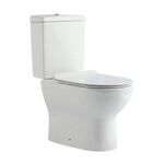 Kit Vaso Sanitário com Caixa Acoplada 3/6L Assento Sanitário e Itens de Instalação New Monaco Branco Addra