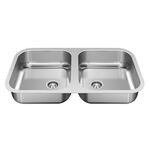 Cuba de Inox Dupla Plus N3 Polida 74x40cm Ghelplus