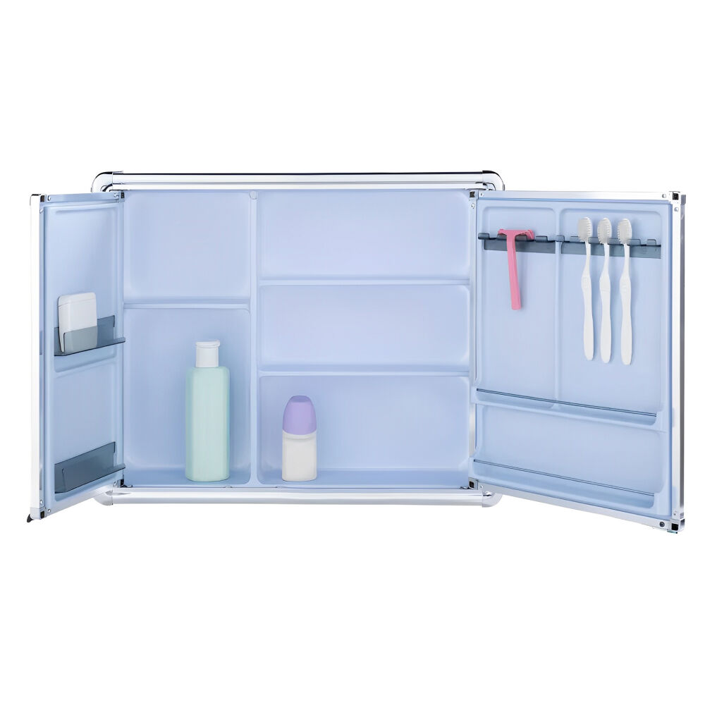 Armário Alumínio de Sobrepor LBP16/S 54 x 45cm Prata Brilhante Astra