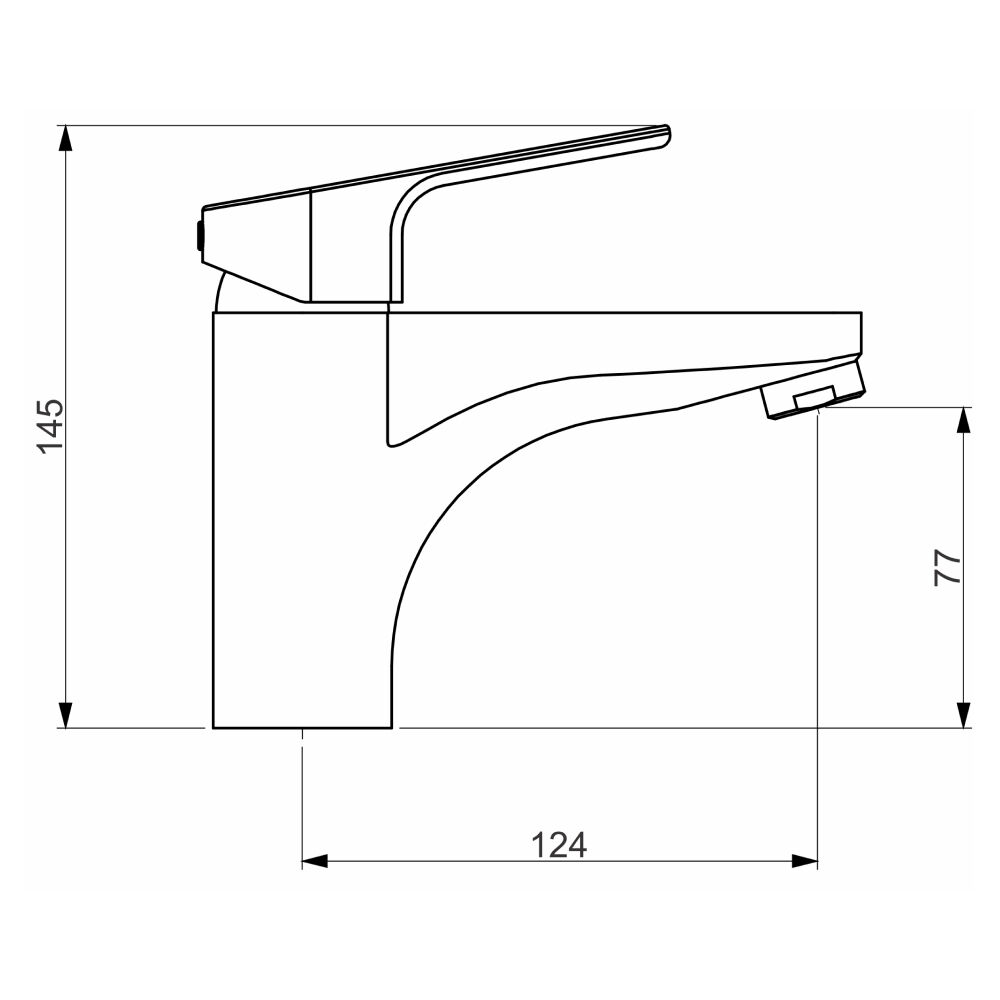 Torneira Misturador Monocomando para Banheiro Ros&eacute; Fosco Color Led Perflex
