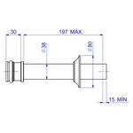 Tubo de Ligação para Bacia Black Noir Deca