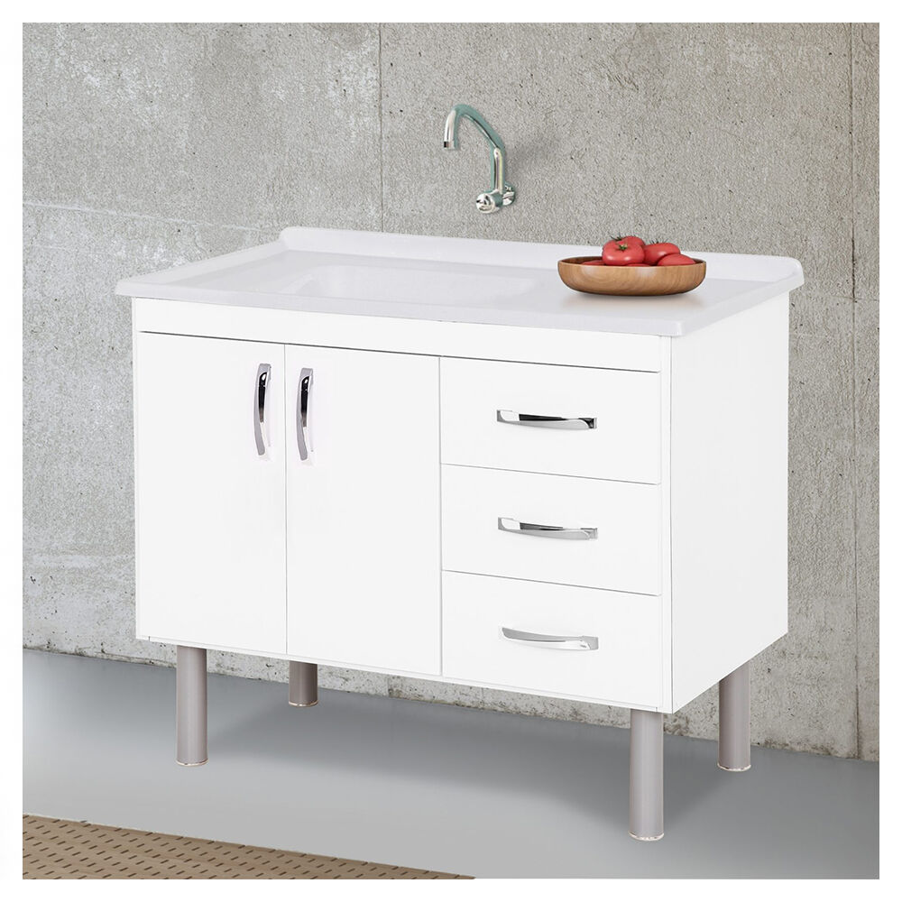 Gabinete Cozinha Tóquio 116,2cm Branco A.J. Rorato