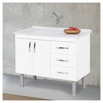 Gabinete Cozinha Tóquio 116,2cm Branco A.J. Rorato