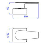 Acabamento para Registro de Pressão 1/2" e 3/4" Level Red Gold Deca