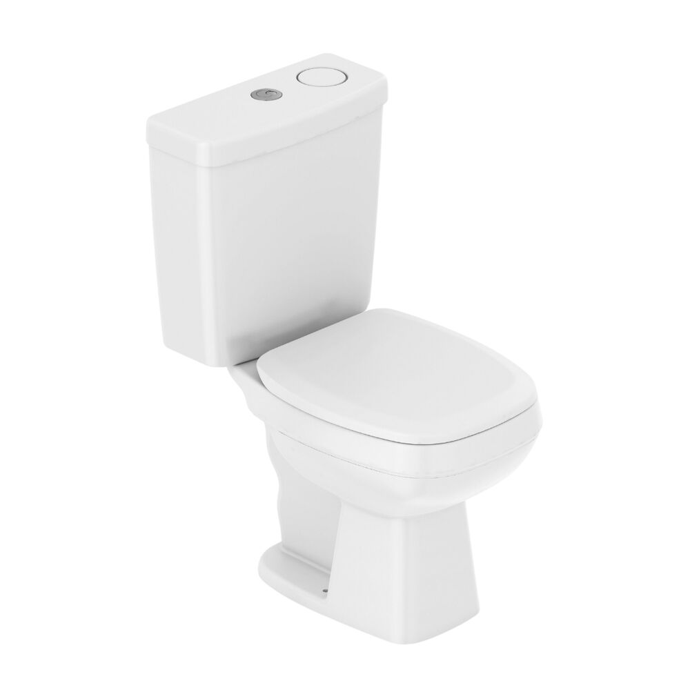 Kit Vaso Sanitário com Caixa Acoplada e Acessórios de Fixação City Branco Celite