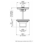Válvula Banheiro 1" Preto Fosco Perflex