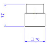 Acabamento para Registro de Gaveta de 1.1/4" e 1.1/2" Dream Cromado Deca