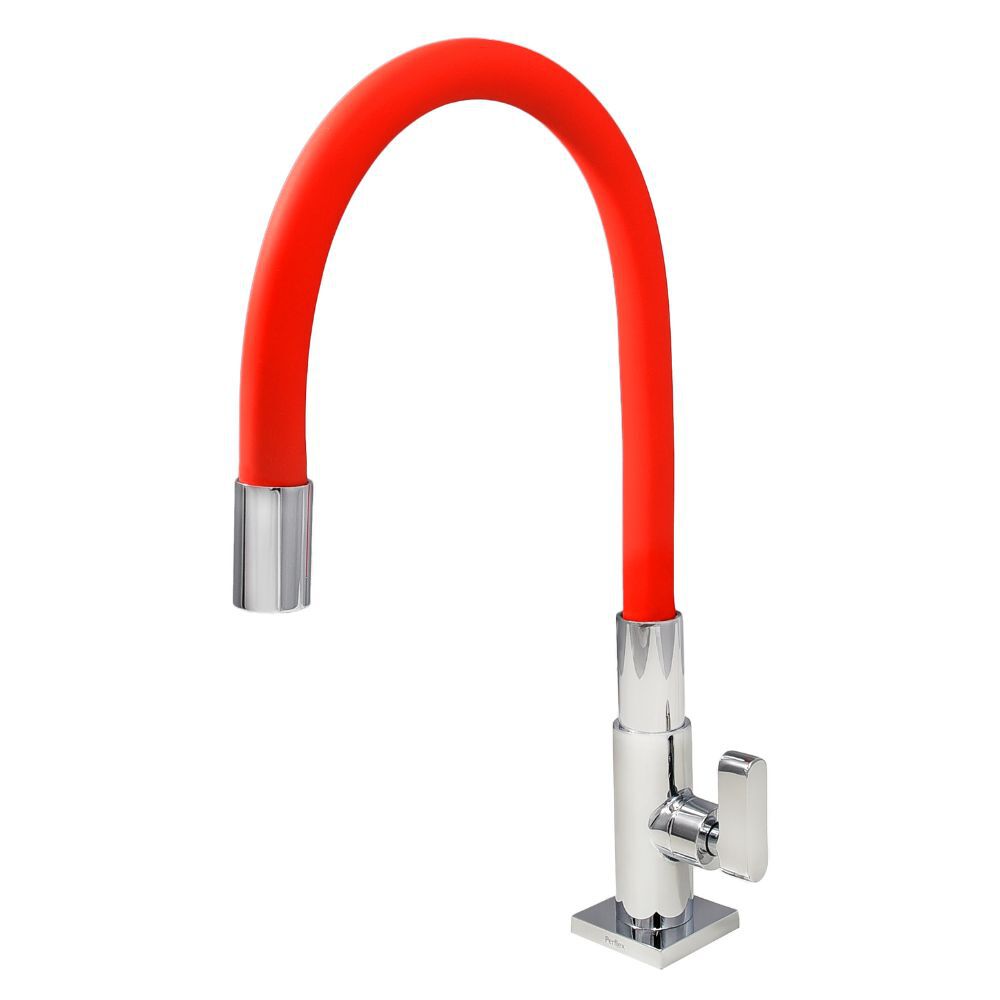 Torneira de Pia para Cozinha Baixo Vermelho Dom Color Perflex