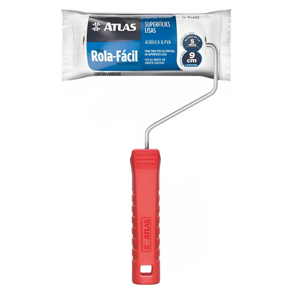 Rolo para Pintura Rola Fácil 9cm AT709/5 Atlas