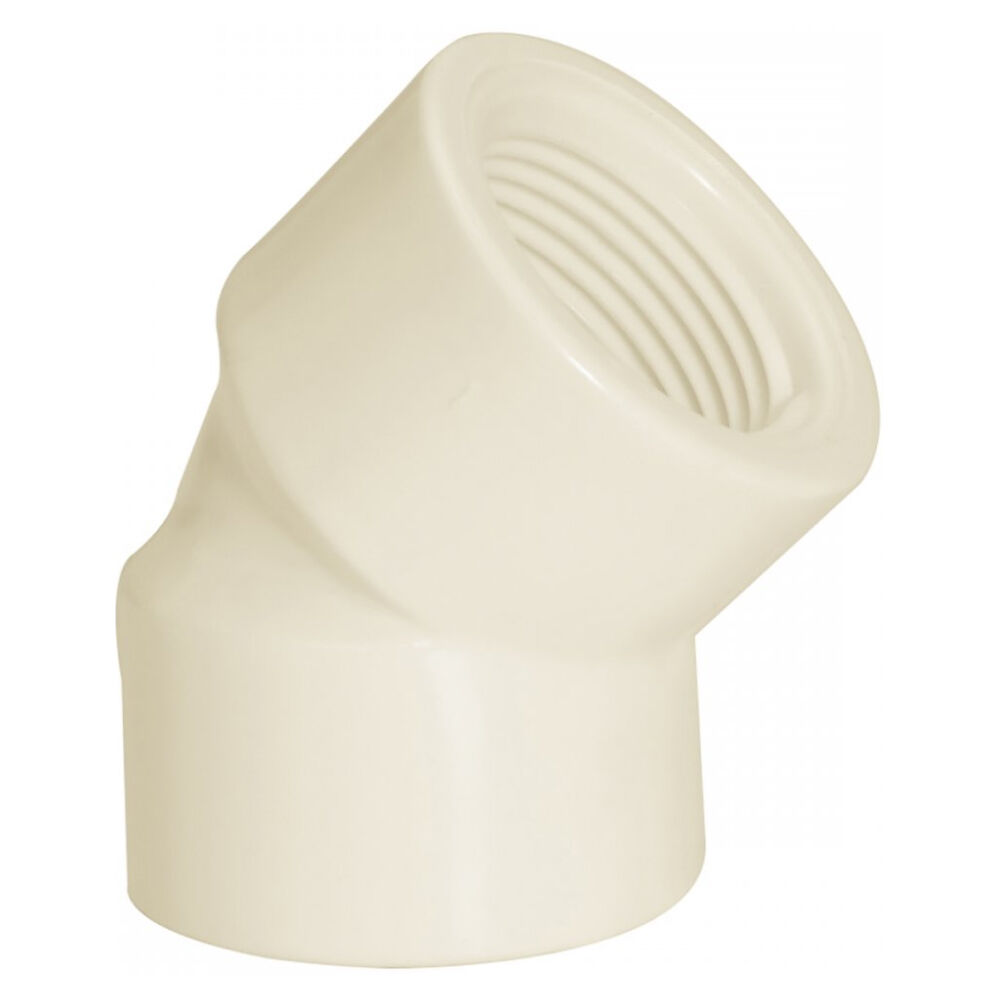 Joelho 45° Roscável Branco 3/4" Amanco