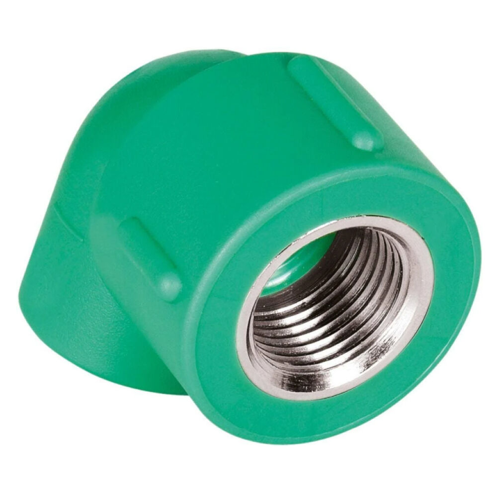 Joelho 90° com Inserto Metálico F/F PPR Verde Amanco