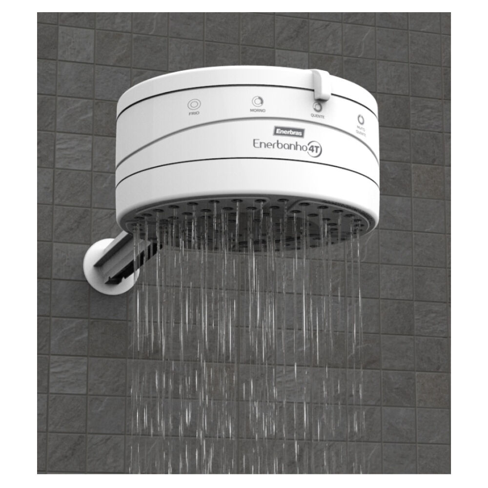 Chuveiro Elétrico Enerbanho 4T 5500W 110V Branco Enerbras