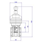 Base Registro de Gaveta 1 1/4" Deca