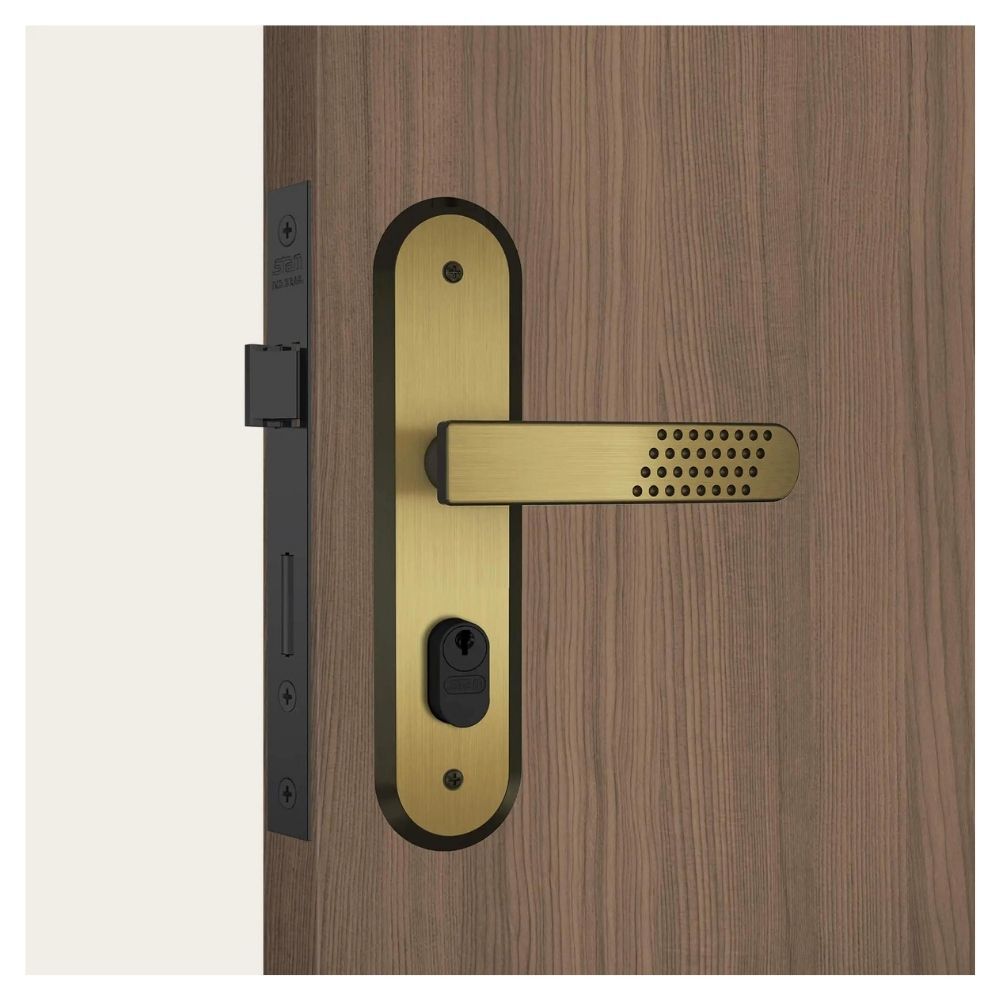 Fechadura Stam 1801/21 Externa Acabamento Oxidado E-Coat - Espelho 35086