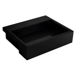 Cuba de Semi Encaixe Retangular com Mesa e Válvula Oculta Ébano Deca