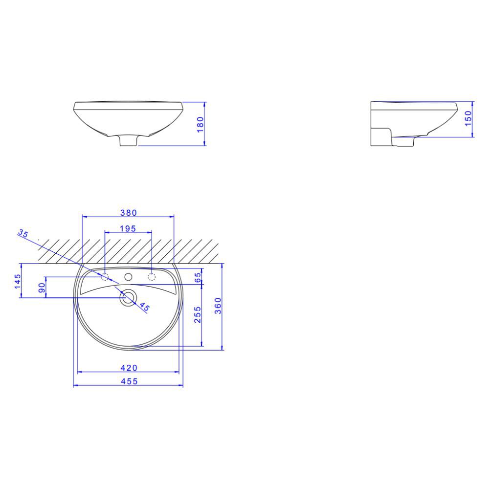 Lavatório Izy Creme Deca