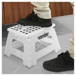 Banqueta Plástica Dobrável Branca 220mm Vonder