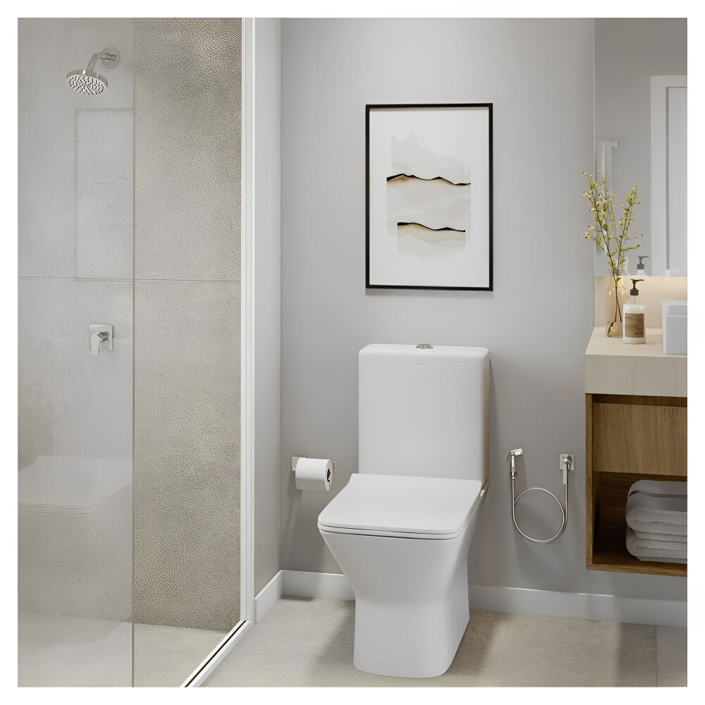Kit Vaso Sanitário com Caixa Acoplada Living Branco Deca
