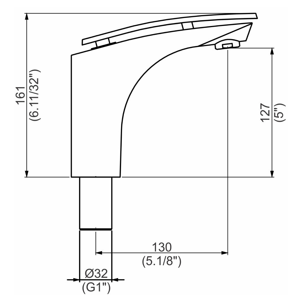 Torneira Misturador Monocomando para Banheiro Flip Perflex