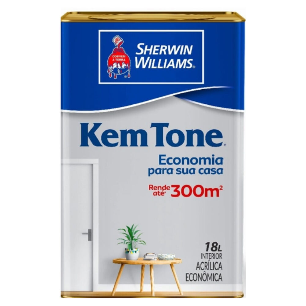 Tinta Acrílica Fosco Kem Tone Amarelo Canário 18L Sherwin Williams