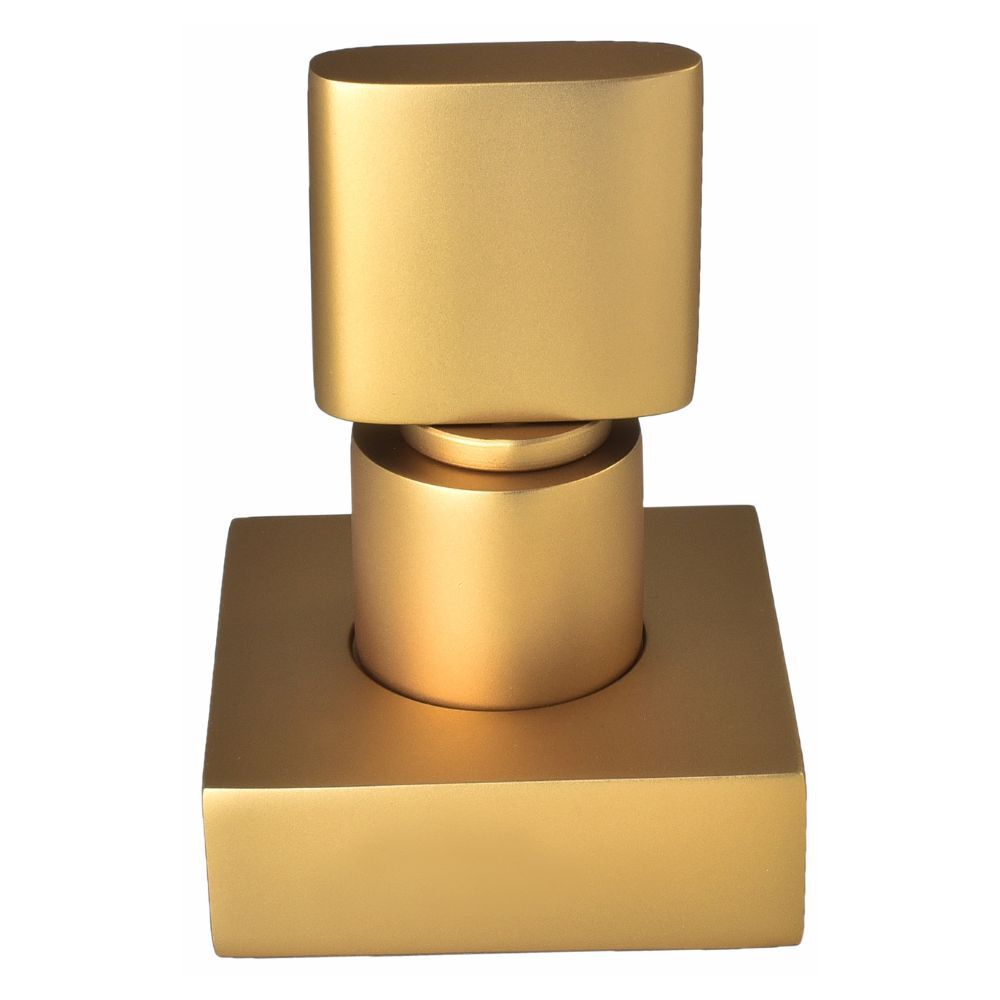 Acabamento Registro Base Deca 1/2" e 3/4" e 1" (Pequeno) Dourado Fosco Color Dom Perflex