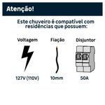 Chuveiro Multitemperaturas Super Ducha Quattro Branco Fame