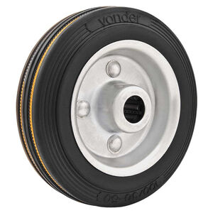 Roda 4" de Borracha Preta Vonder Roda 4" de Borracha Preta Vonder
