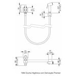 Ducha Higiênica com Derivação Premier Perflex