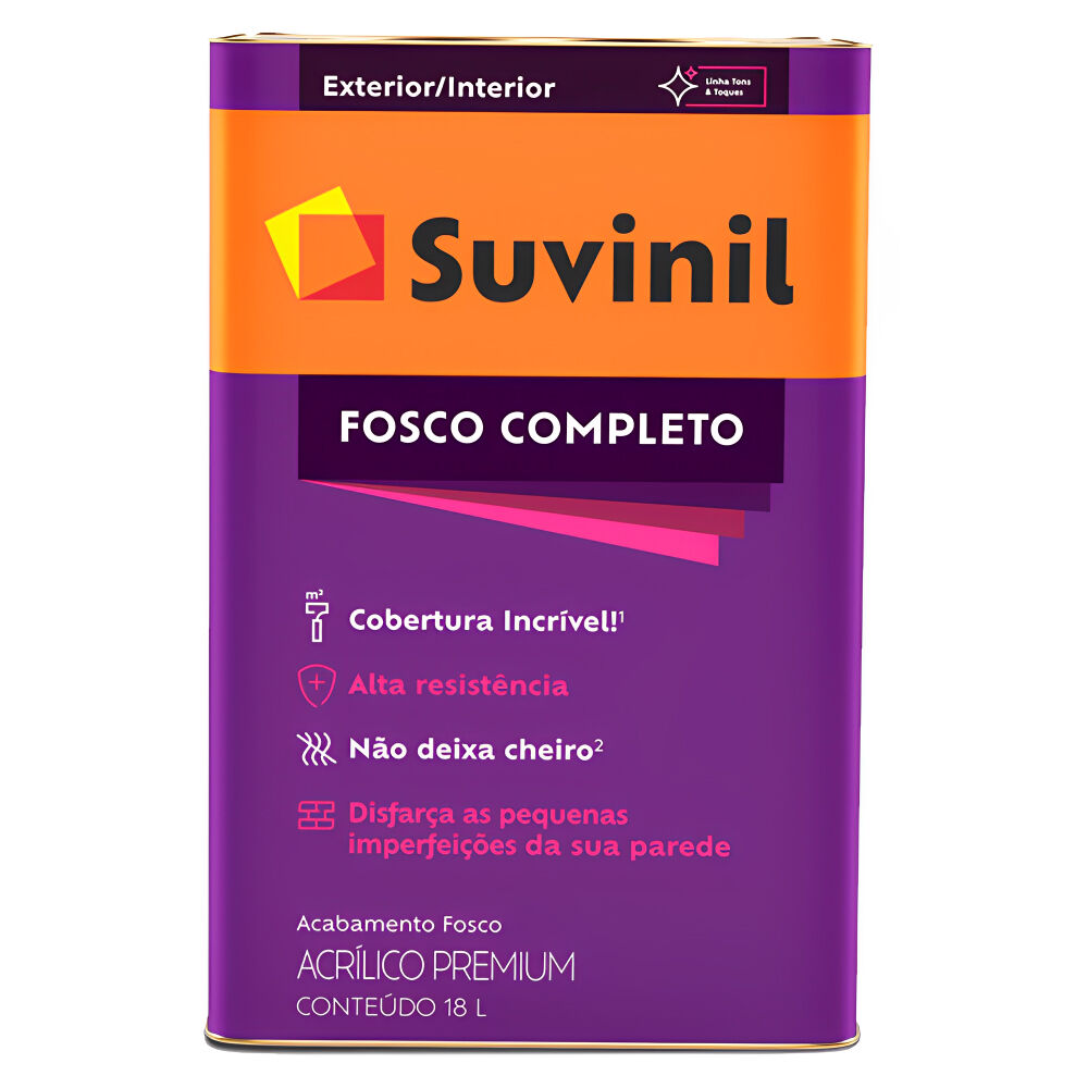 Tinta Acrílica Fosco Completo Premium 18L Suvinil