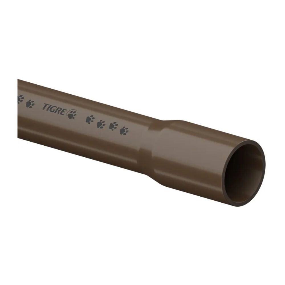 Tubo de PVC Soldável Marrom 20mm x 6m Tigre