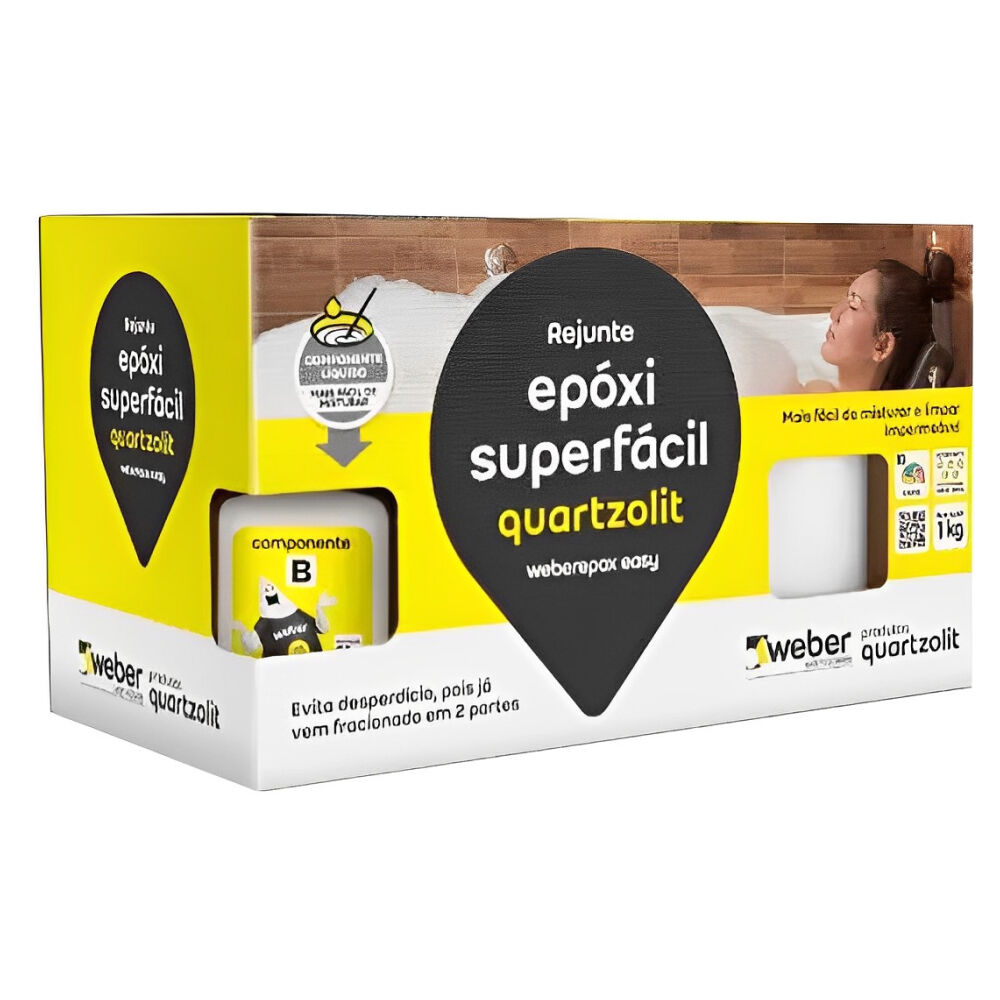 Rejunte Epóxi Superfácil 1Kg Quartzolit