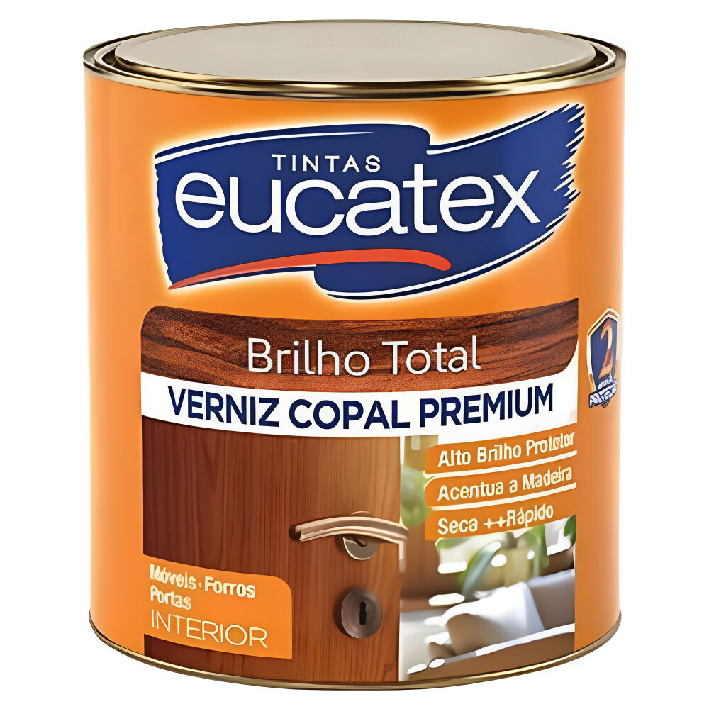 Verniz Copal Premium Brilhante Incolor 3,6L Eucatex