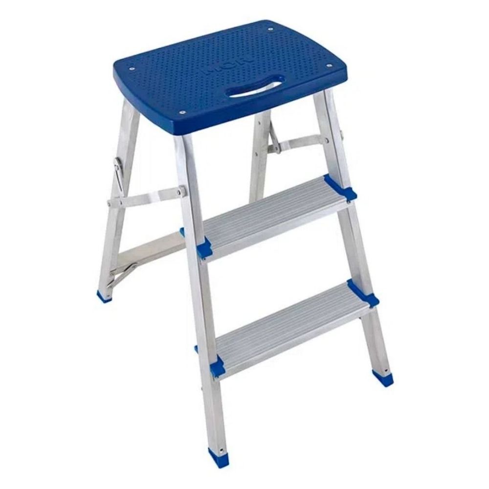 Escada Banqueta Alumínio 3 Degraus MOR