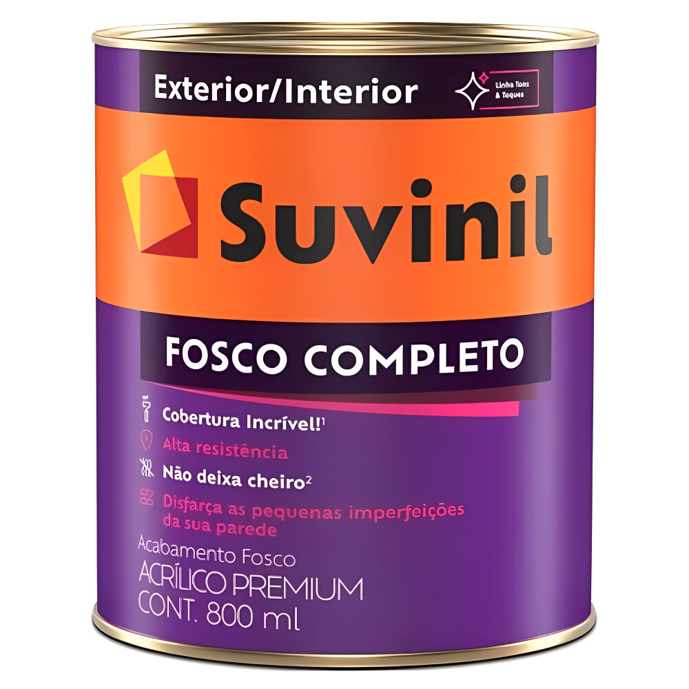 Tinta Acrílica Fosco Completo Base B2 800ml Suvinil