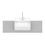 Cuba de Apoio Terra T9 Quadrada 40x40cm Branca Roca