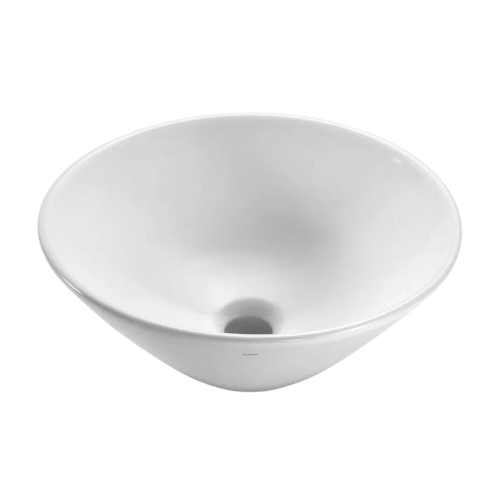 Cuba de Apoio Redonda 38,5 x 38,5cm Branco Icasa