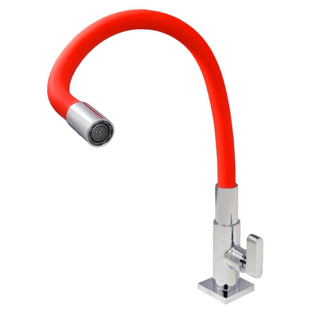 Torneira de Pia para Cozinha Baixo Vermelho Dom Color Perflex