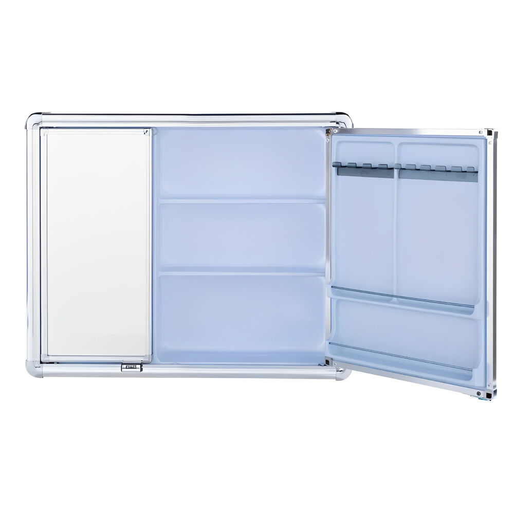 Armário Alumínio de Sobrepor LBP16/S 54 x 45cm Prata Brilhante Astra